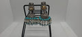 Blue Oxidised jhumkas