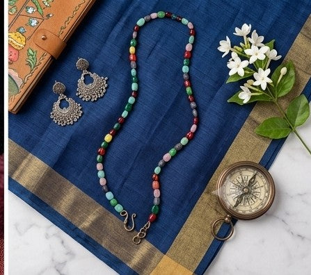 Artisan Vibrant Faceted Gemstone Necklace