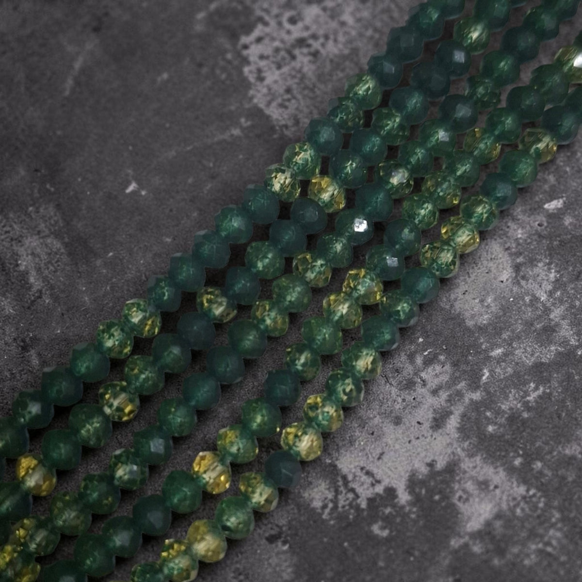 Emerald Canopy Multi-Strand Beaded Necklace