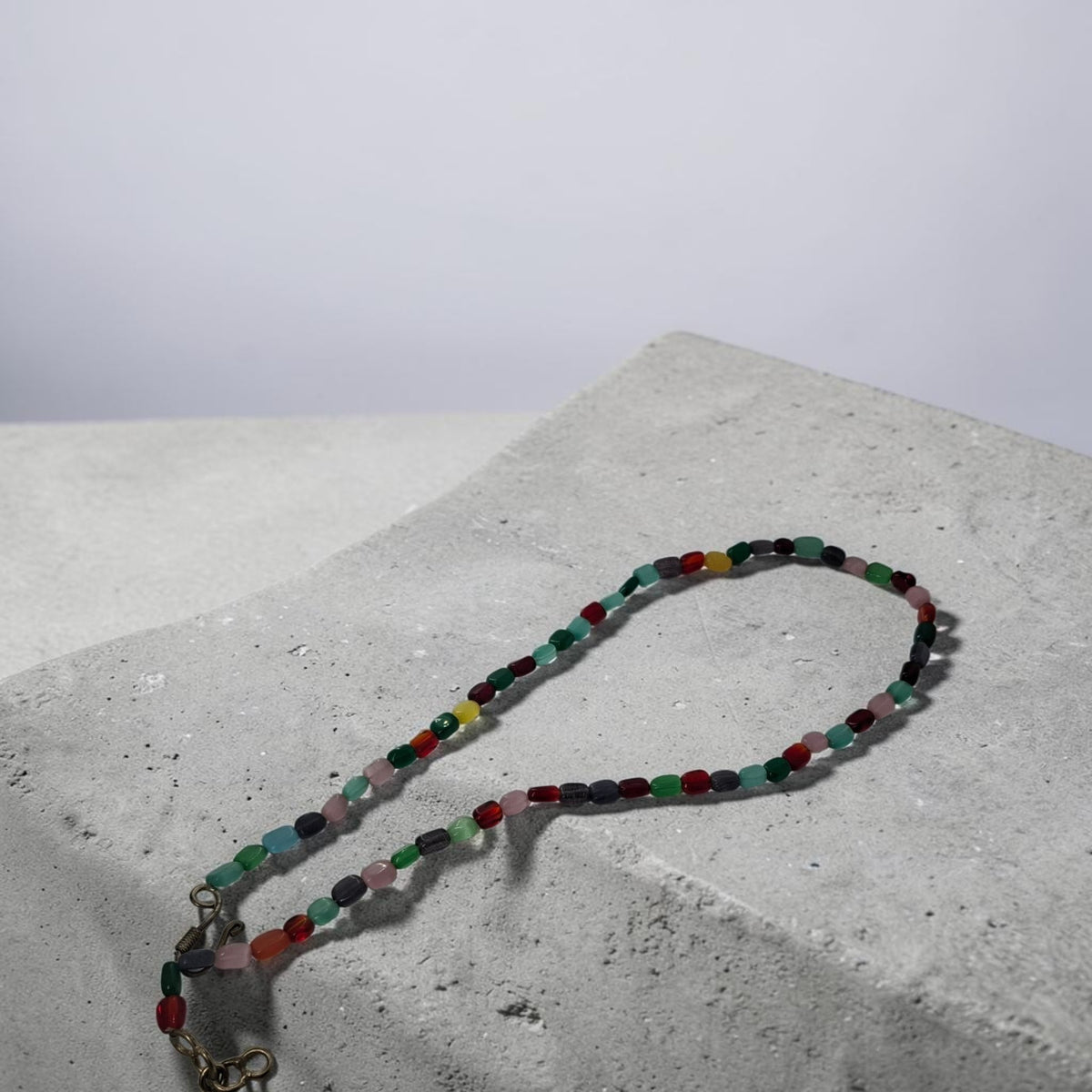 Artisan Vibrant Faceted Gemstone Necklace