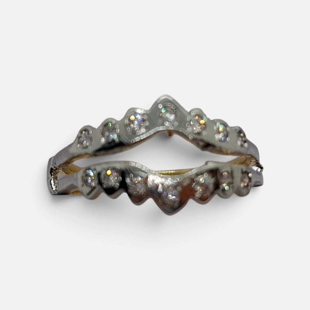 Gold-Plated Nested Chevron Ring