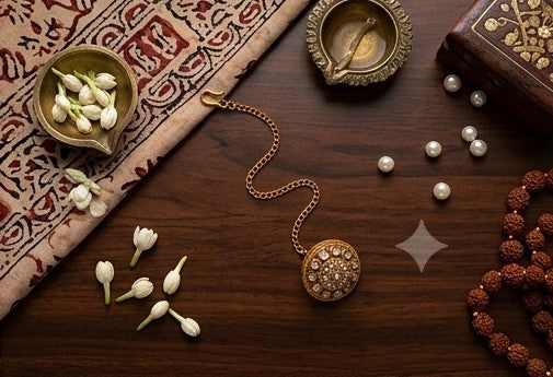 Traditional Gold Plated Kundan Borla