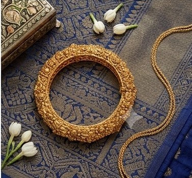 Royal Nakshi Antique Gold-Plated Bangle